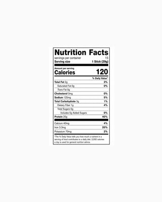 Nutrition facts for BetterProtein