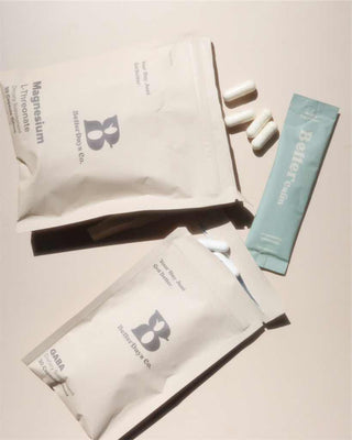 Bags of magnesium, Gaba, and BetterCalm