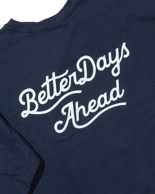 BetterDays Navy Cursive Crew